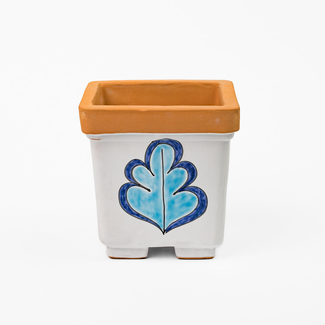 Rooster square plant pot