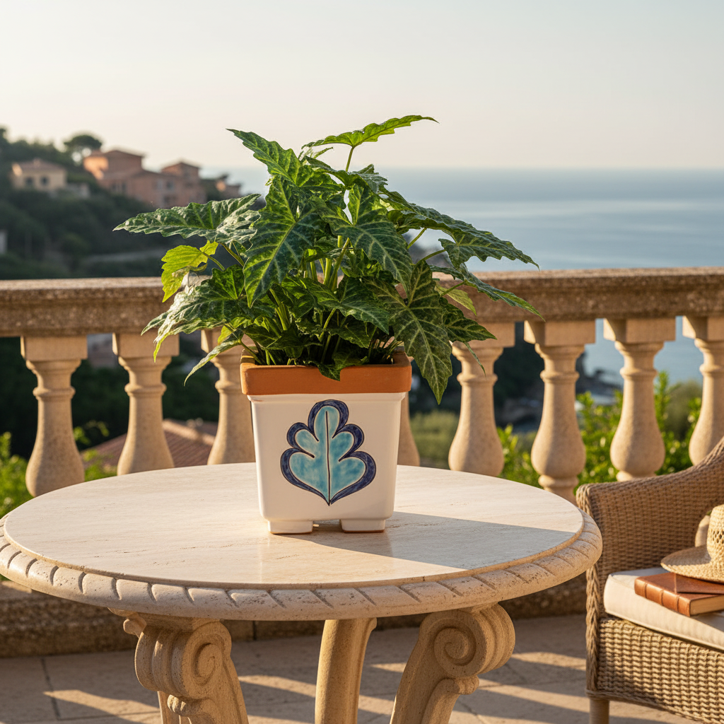 Vaso porta pianta quadrato Gallo