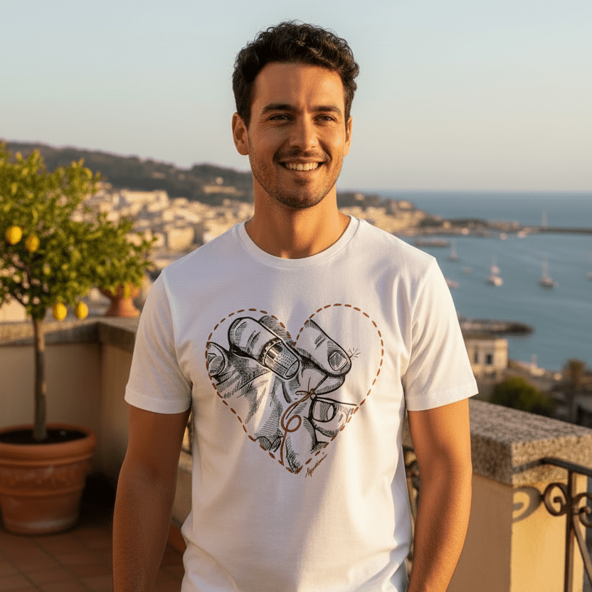 T-shirt uomo " la Sarta" - Sua Maestà Sicilia