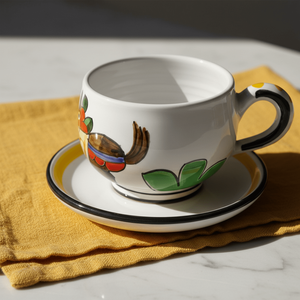 Tazza da Cappuccino con Piattino Asinello - Sua Maestà Sicilia