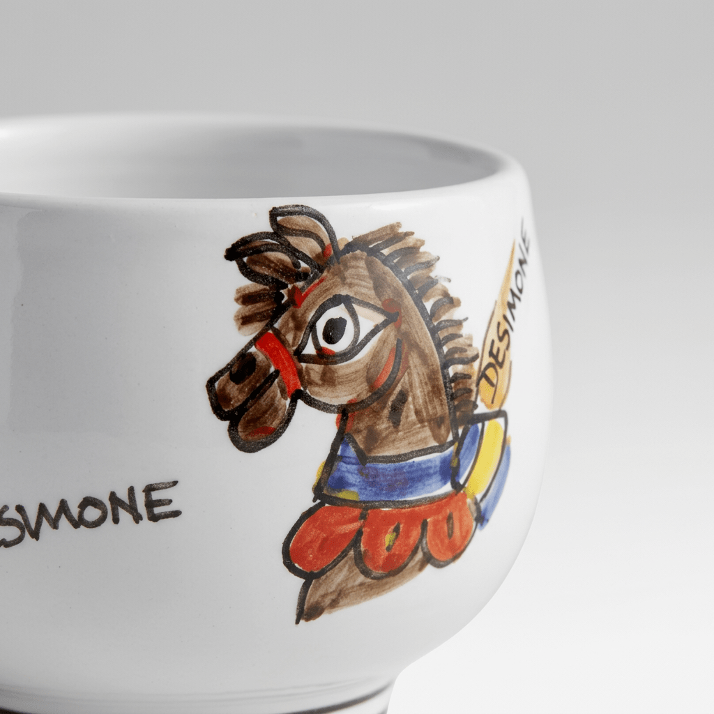 Tazza da Cappuccino con Piattino Asinello - Sua Maestà Sicilia