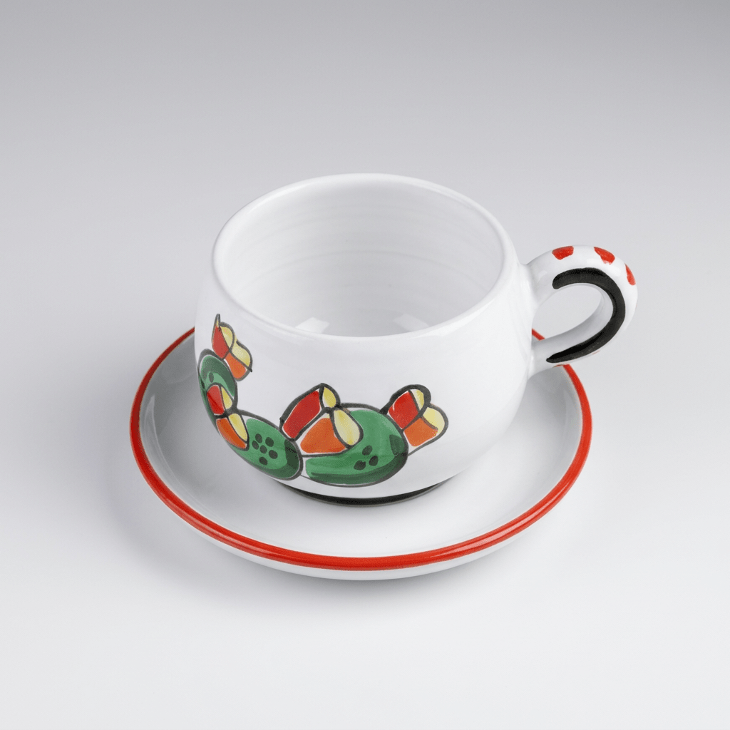 Tazza da Cappuccino con Piattino Ficus - Sua Maestà Sicilia