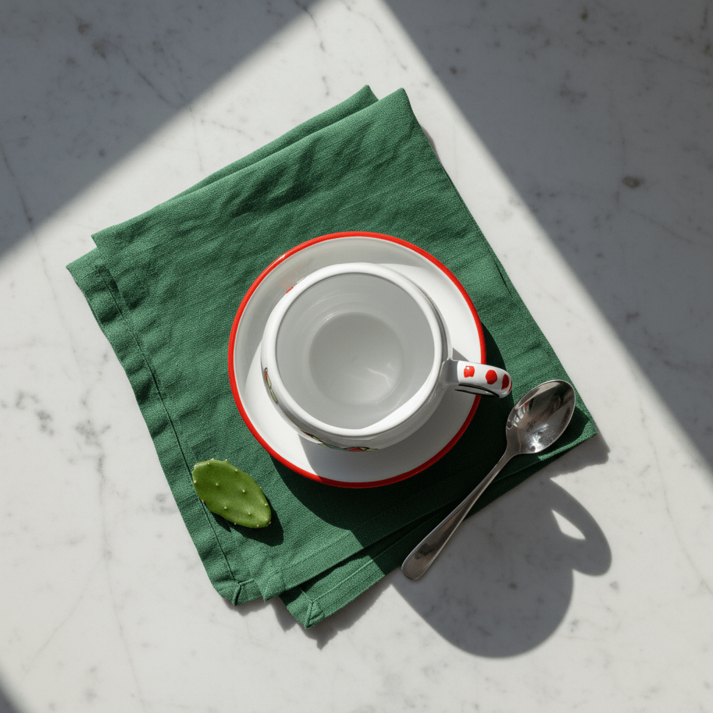 Tazza da Cappuccino con Piattino Ficus - Sua Maestà Sicilia