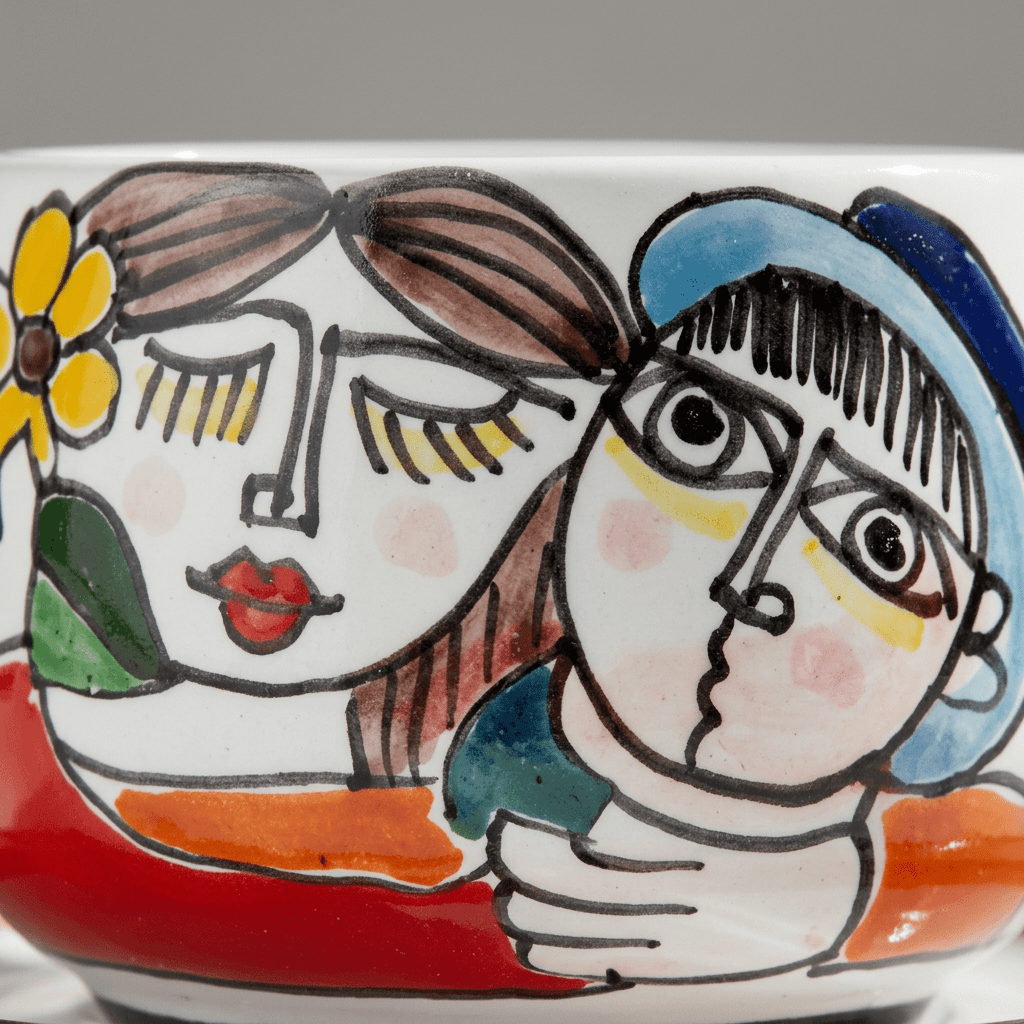 Tazza da Cappuccino con Piattino Fidanzati - Sua Maestà Sicilia
