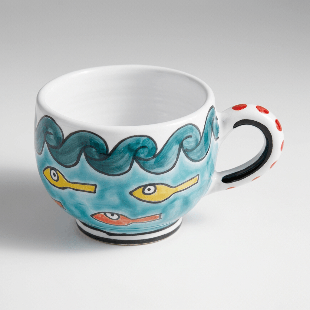 Tazza da Cappuccino con Piattino Gadir - Sua Maestà Sicilia