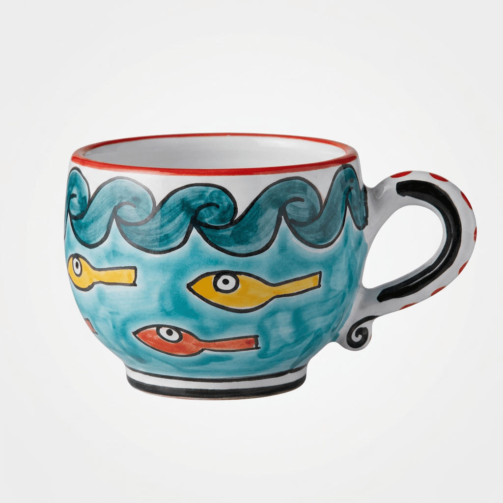 Tazza da Cappuccino con Piattino Gadir - Sua Maestà Sicilia