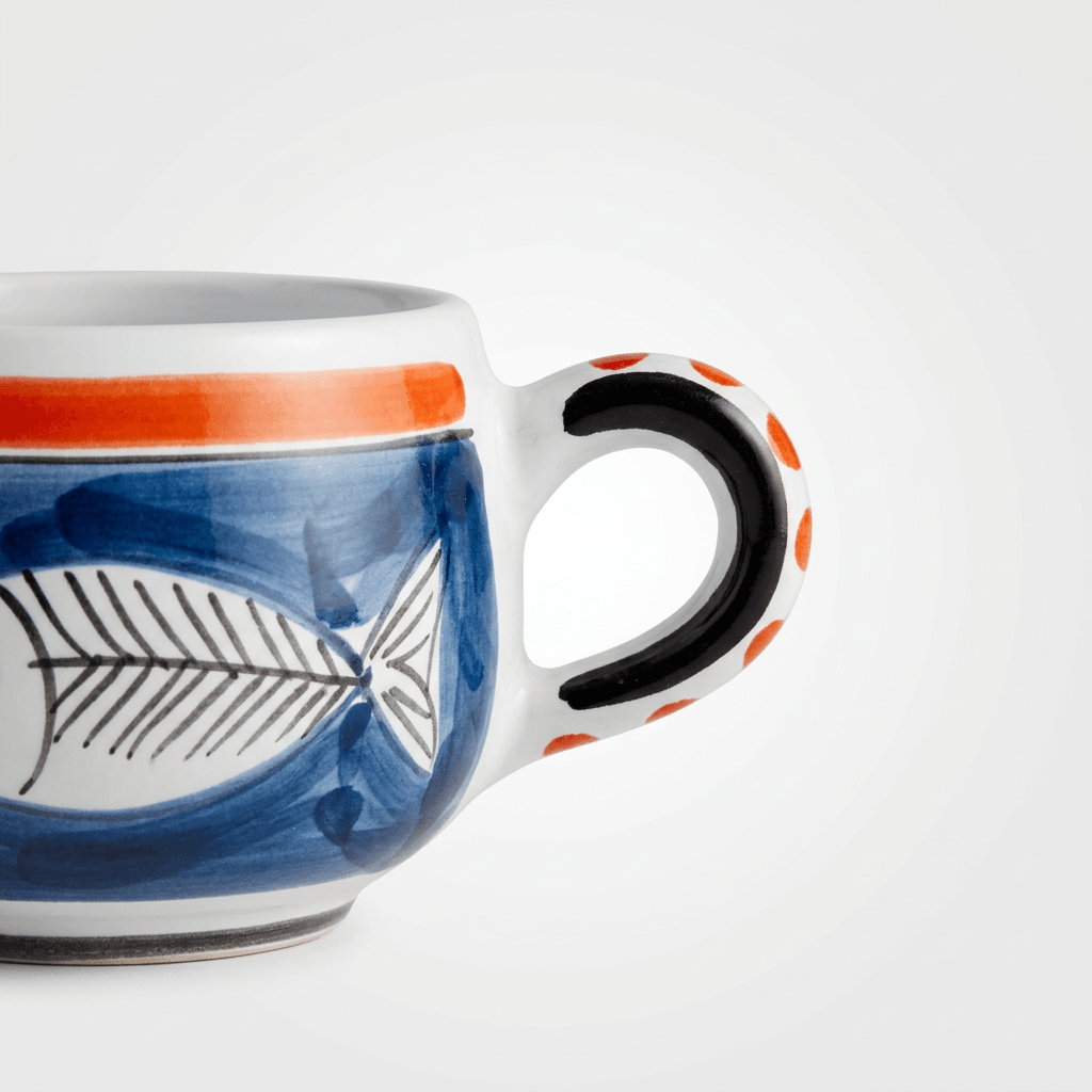 Tazza da Cappuccino con Piattino Itaca - Sua Maestà Sicilia
