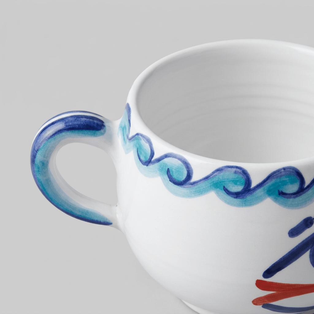 Tazza da Cappuccino con Piattino Levante - Sua Maestà Sicilia