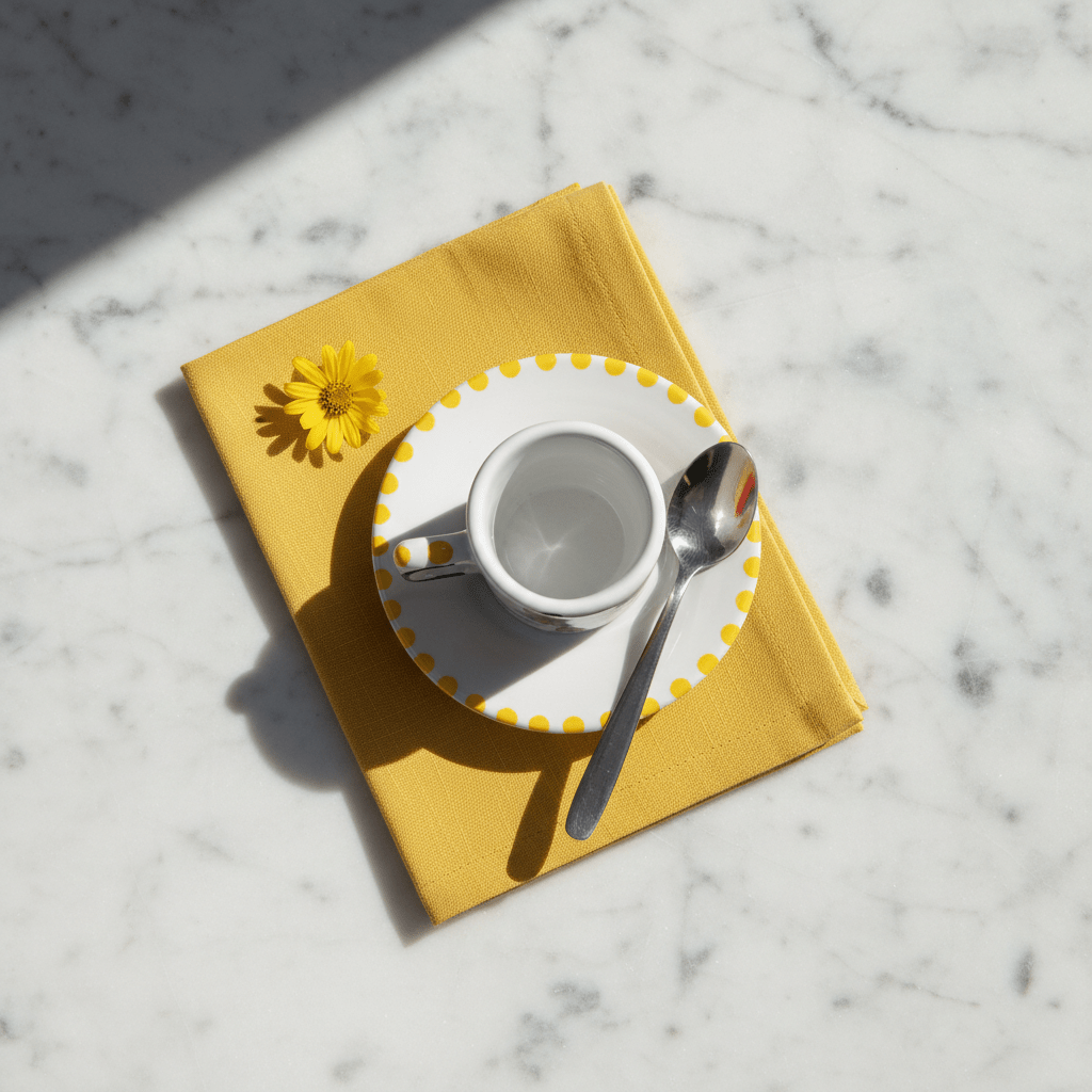 Tazzina da caffè cilindrica con piattino Asinello - Sua Maestà Sicilia