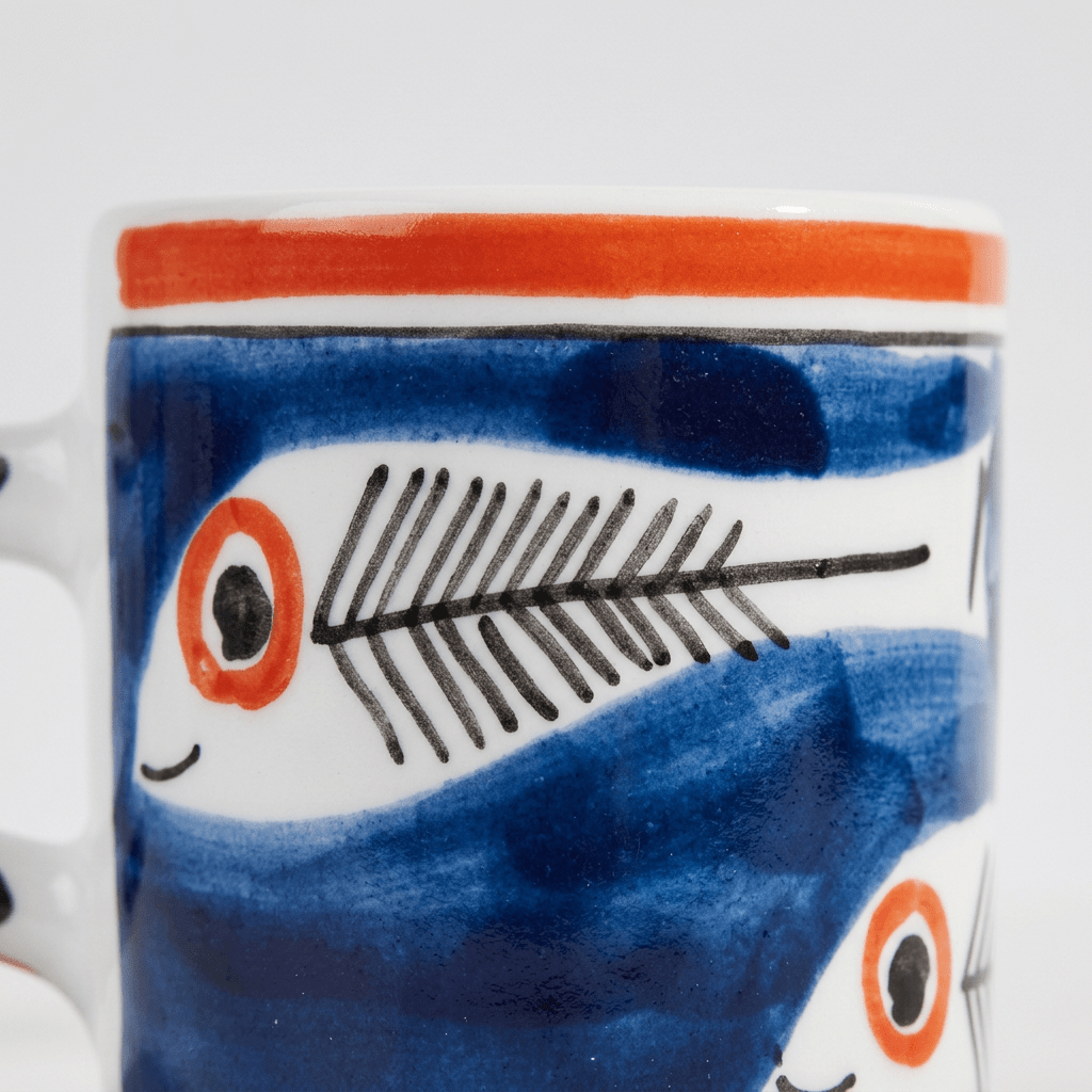 Tazzina da caffè cilindrica con piattino Itaca - Sua Maestà Sicilia