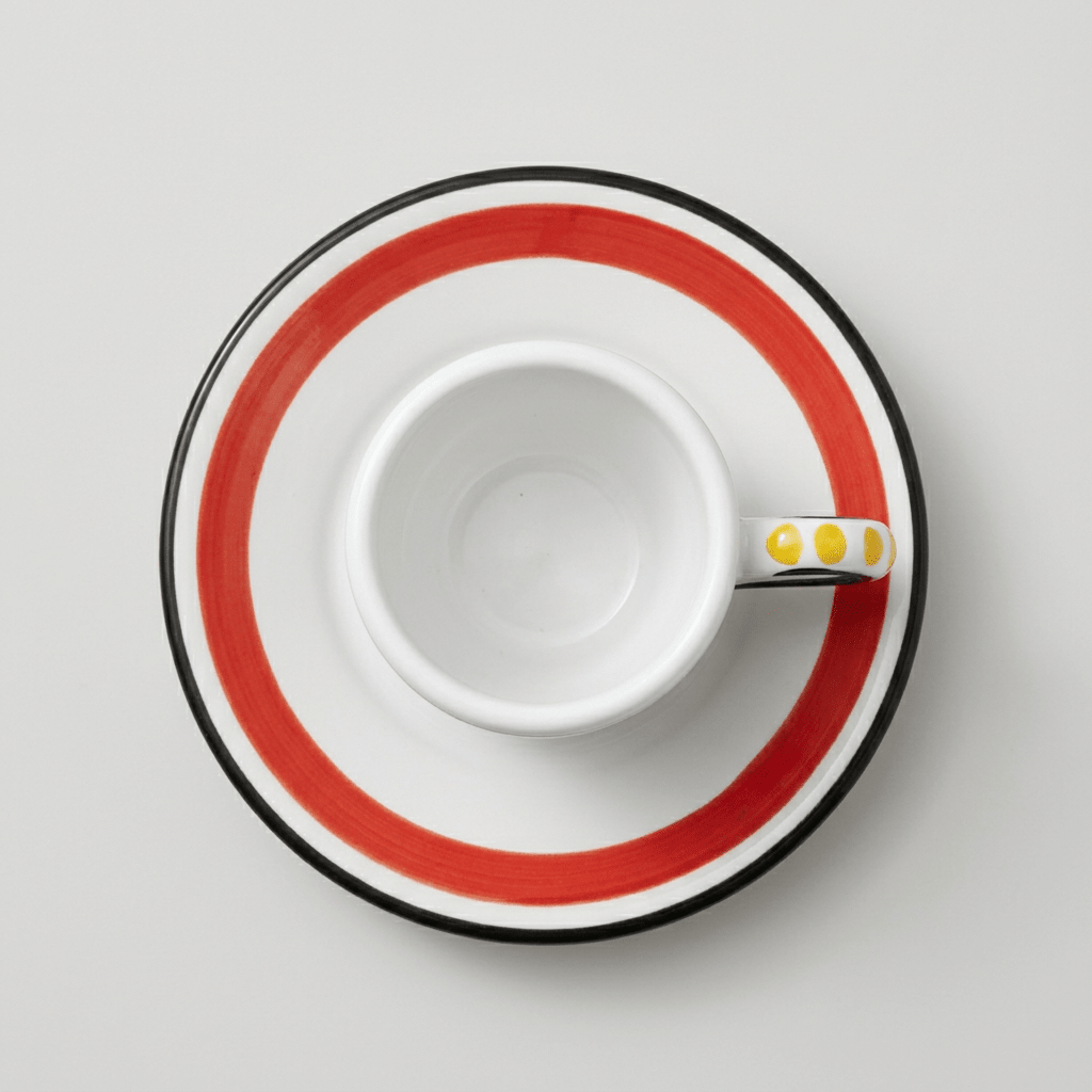 Tazzina da caffè con piattino Asinello - Sua Maestà Sicilia