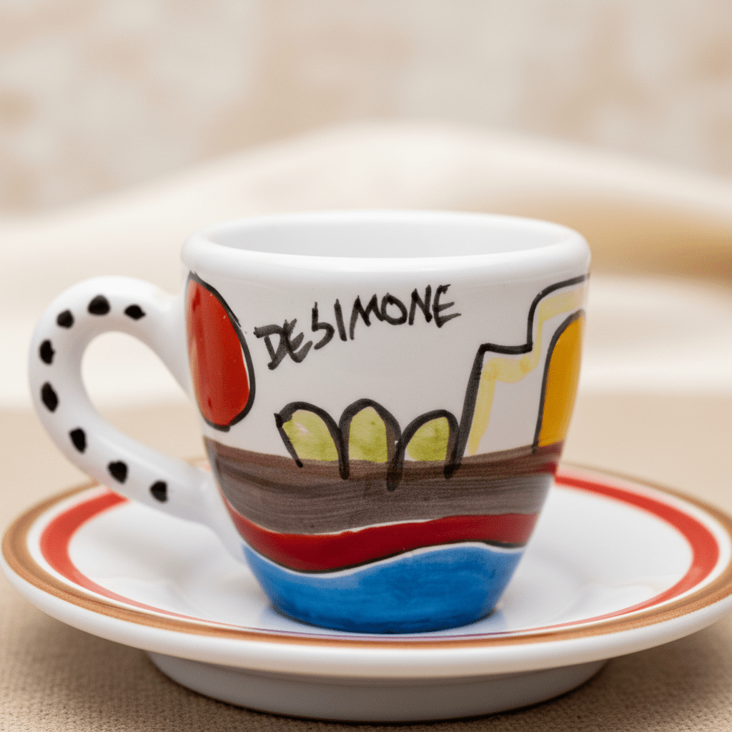 Tazzina da caffè con piattino Dammusi - Sua Maestà Sicilia