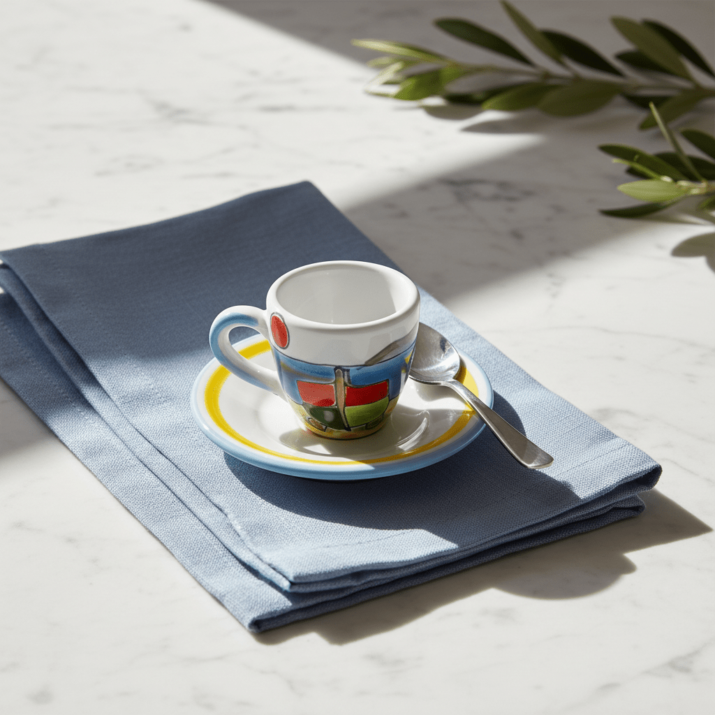 Tazzina da caffè con piattino Dammusi Elaborato - Sua Maestà Sicilia