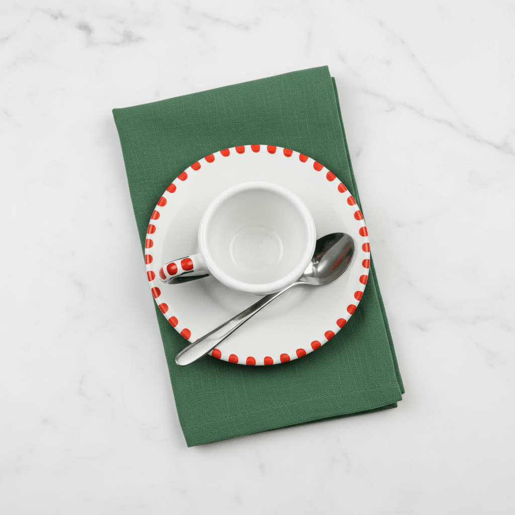 Tazzina da caffè con piattino Ficus - Sua Maestà Sicilia