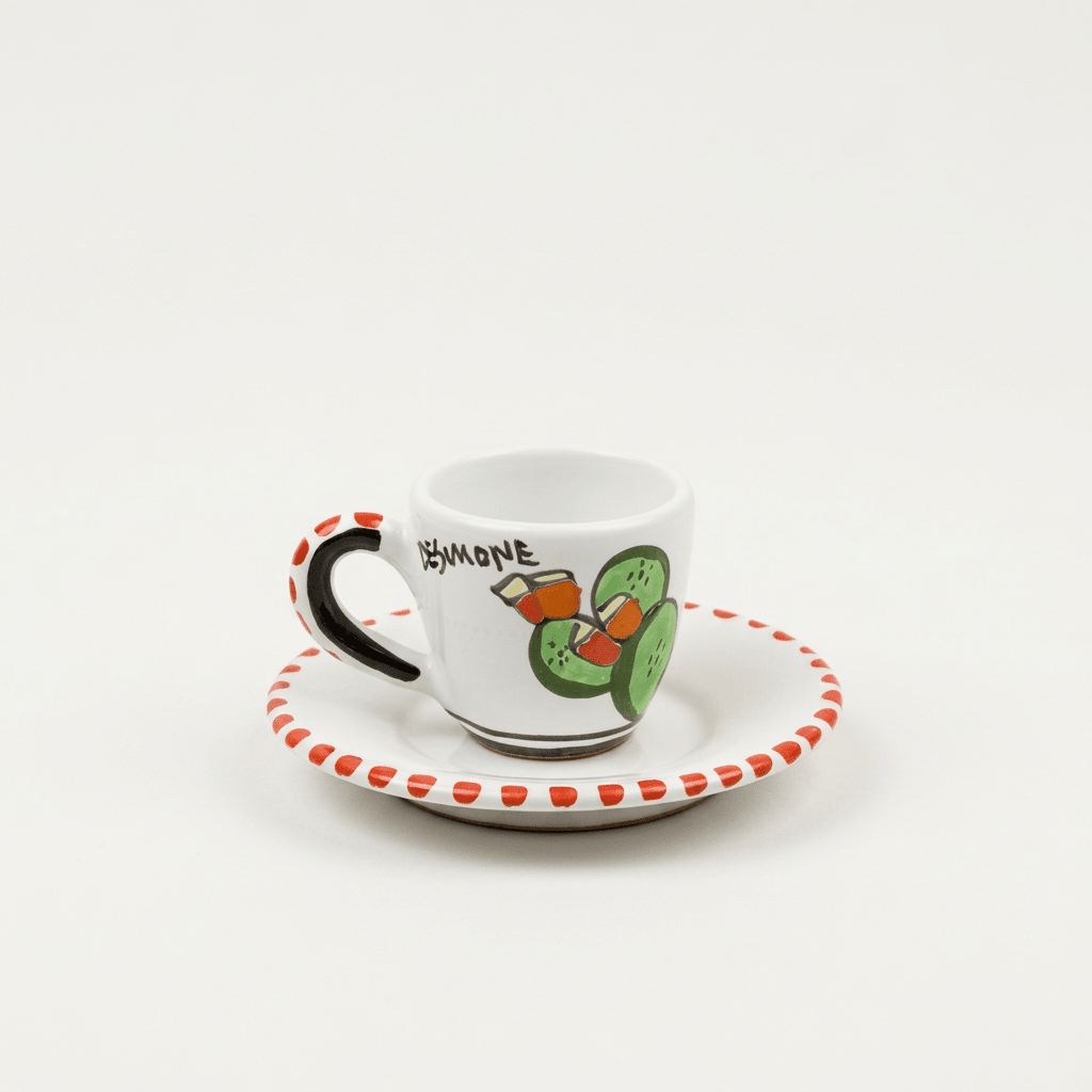 Ficus coffee cup and saucer
