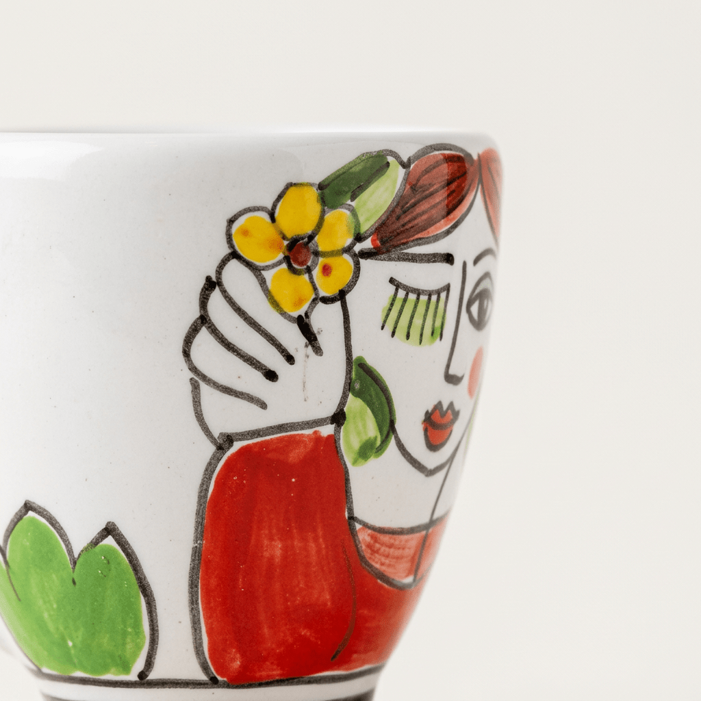 Tazzina da caffè con piattino Fidanzati - Sua Maestà Sicilia