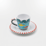 Tazzina da caffè con piattino Gadir - Sua Maestà Sicilia