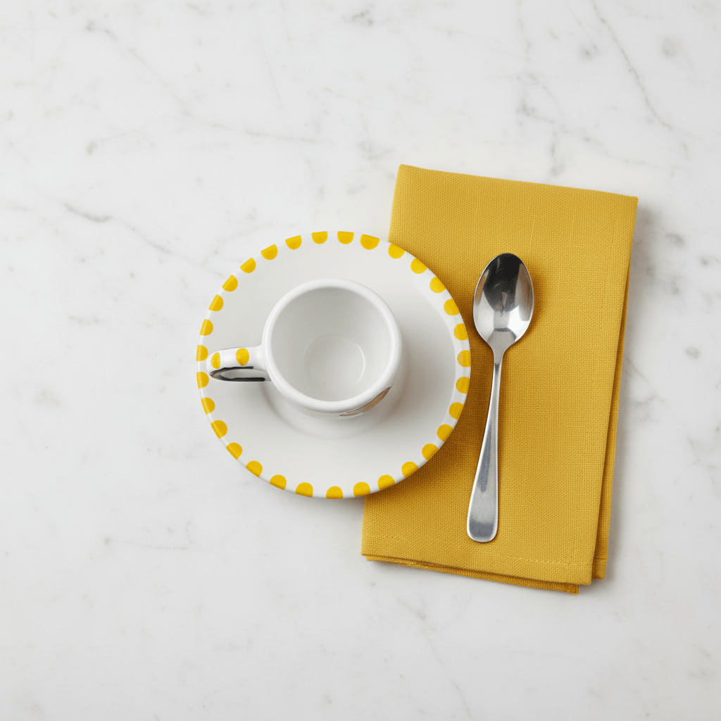 Tazzina da caffè con piattino Granchio - Sua Maestà Sicilia