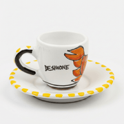 Tazzina da caffè con piattino Granchio - Sua Maestà Sicilia