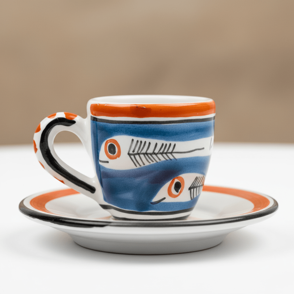 Tazzina da caffè con piattino Itaca - Sua Maestà Sicilia
