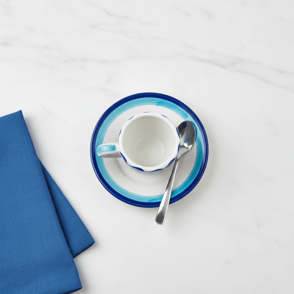 Tazzina da caffè con piattino Levante - Sua Maestà Sicilia