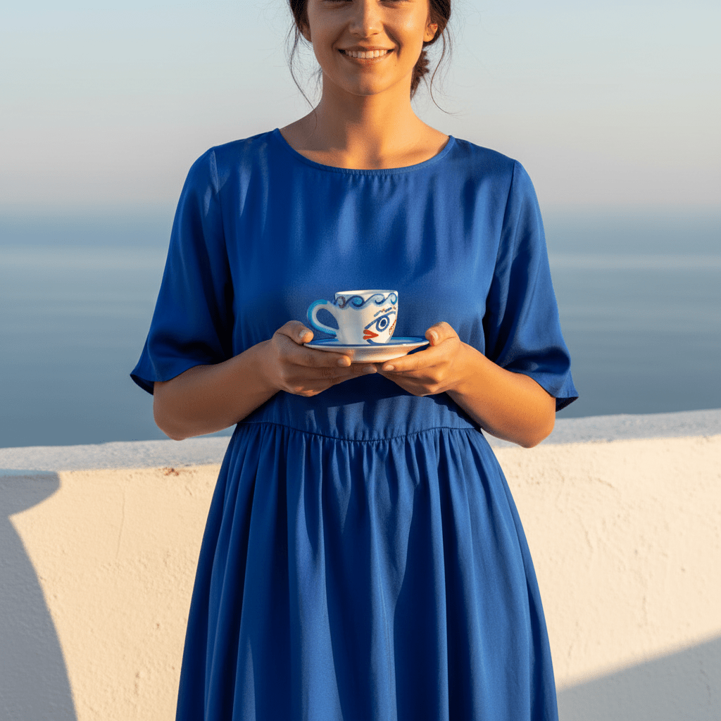 Tazzina da caffè con piattino Levante - Sua Maestà Sicilia