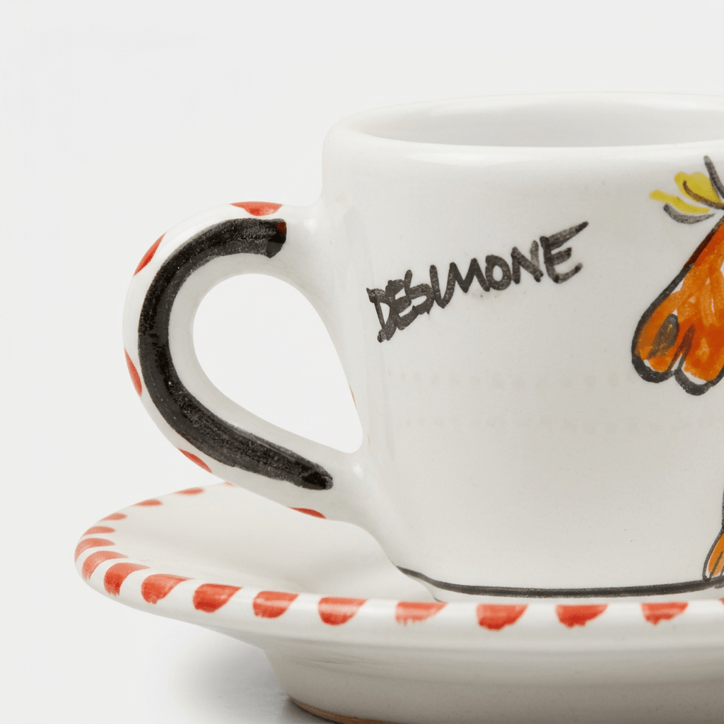 Tazzina da caffè con piattino Tartaruga - Sua Maestà Sicilia