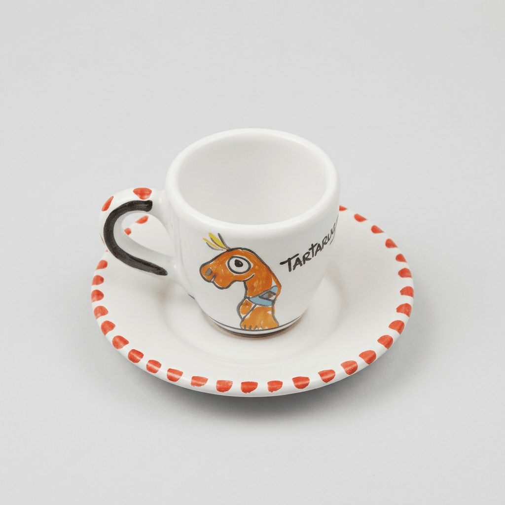 Tazzina da caffè con piattino Tartaruga - Sua Maestà Sicilia