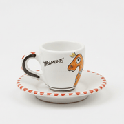 Tazzina da caffè con piattino Tartaruga - Sua Maestà Sicilia
