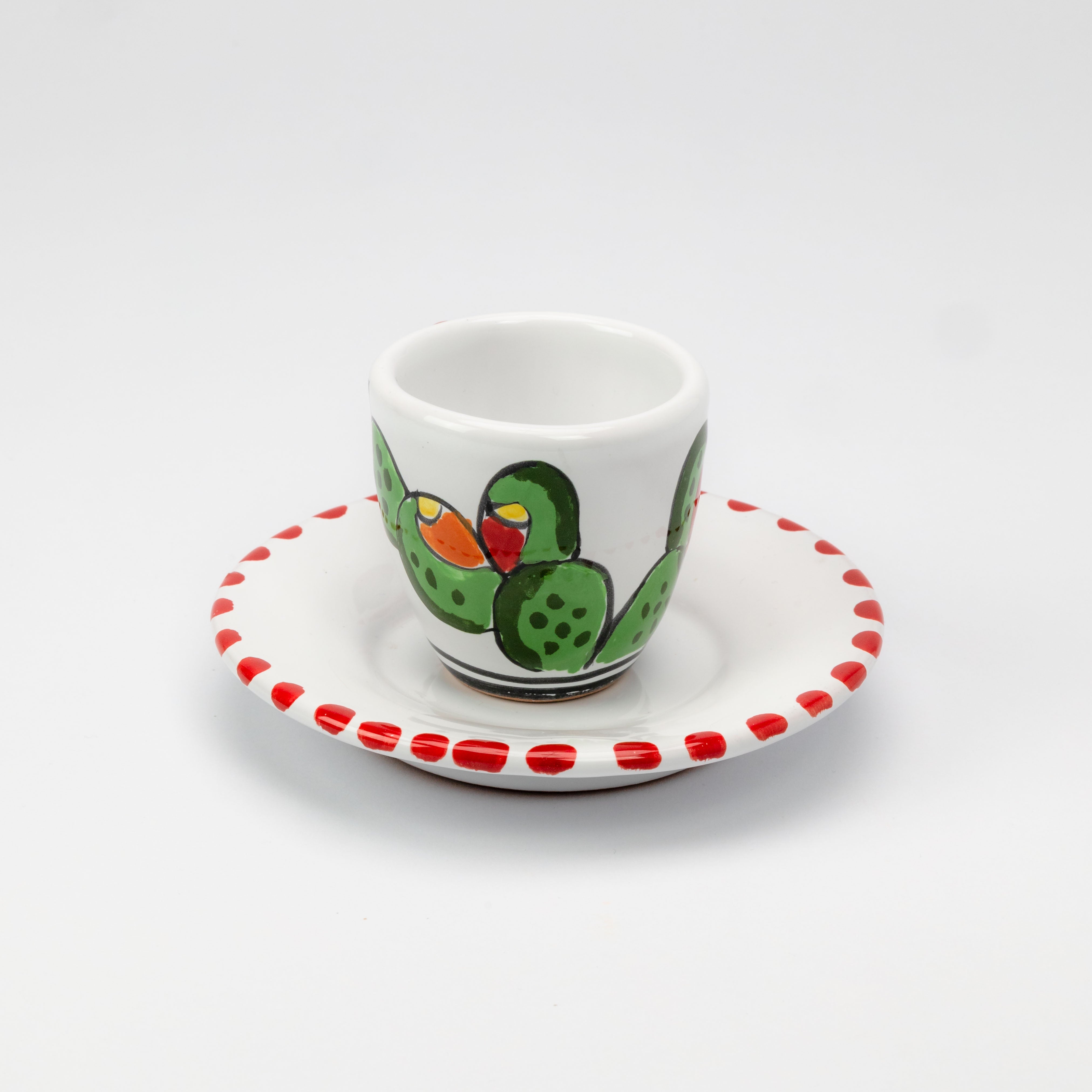 Tasse à café et soucoupe Ficus