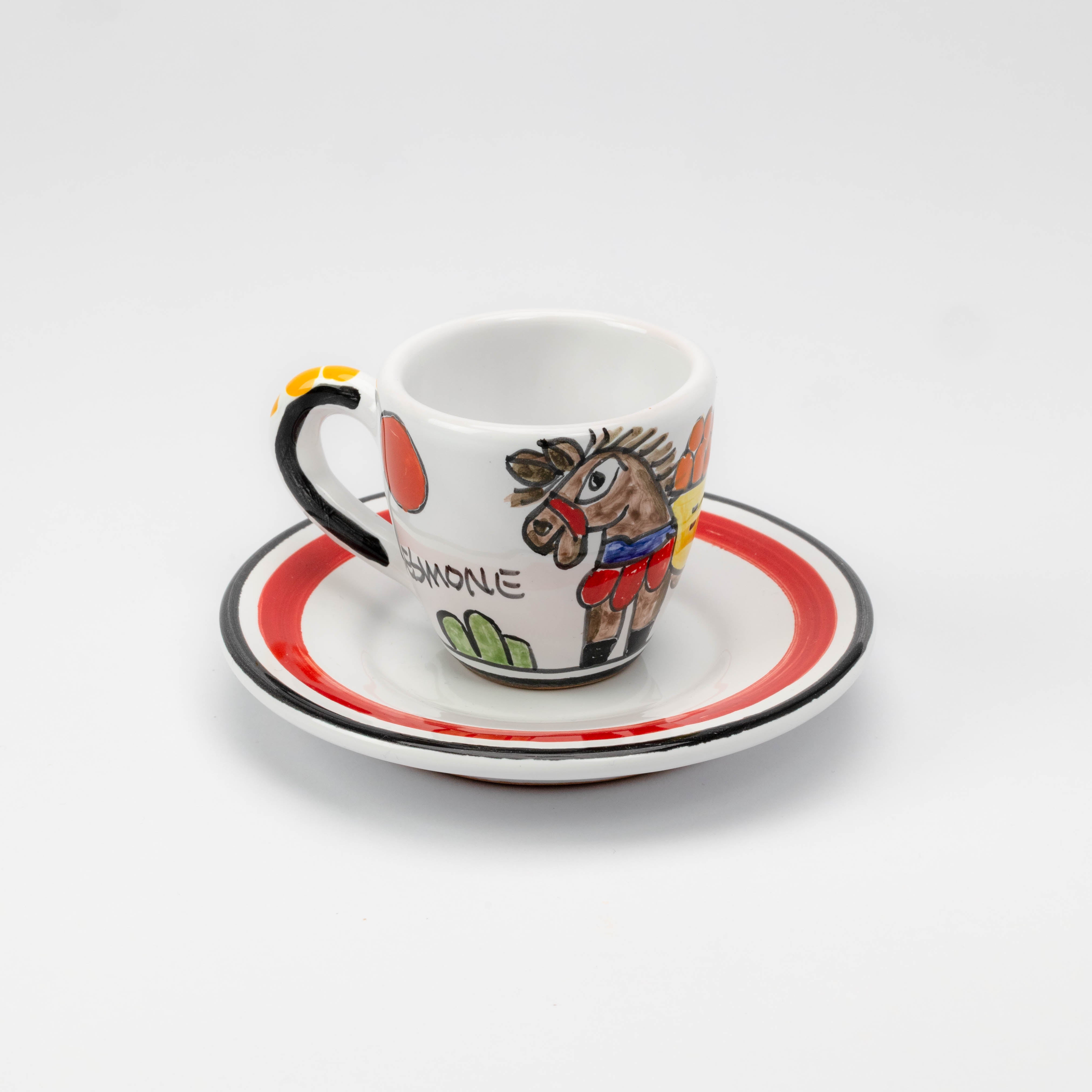 Tasse à café et soucoupe Âne