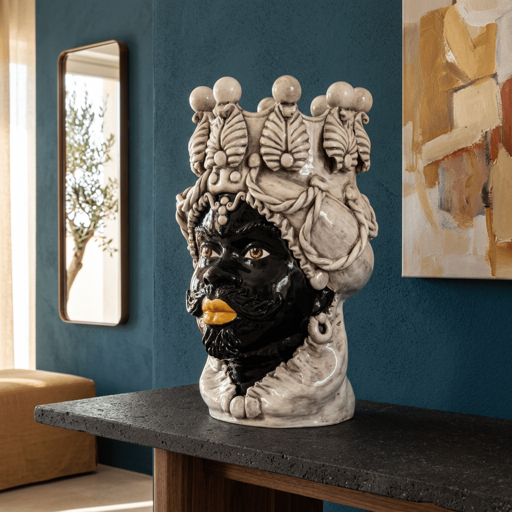 Demeter Moor's Head in Antique White