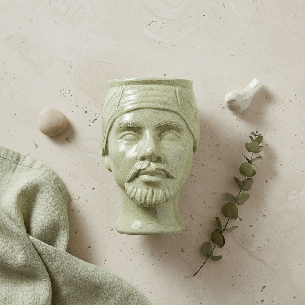 Testa di Moro Era Argilla Verde chiaro - Sua Maestà Sicilia