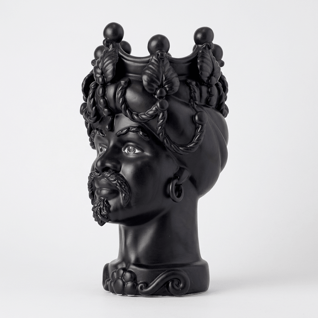 Testa di Moro Liberty Nero Satinato - Sua Maestà Sicilia