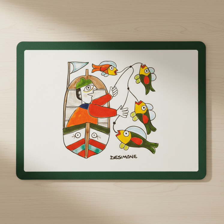 Tovaglietta Americana Pescatore - Sua Maestà Sicilia