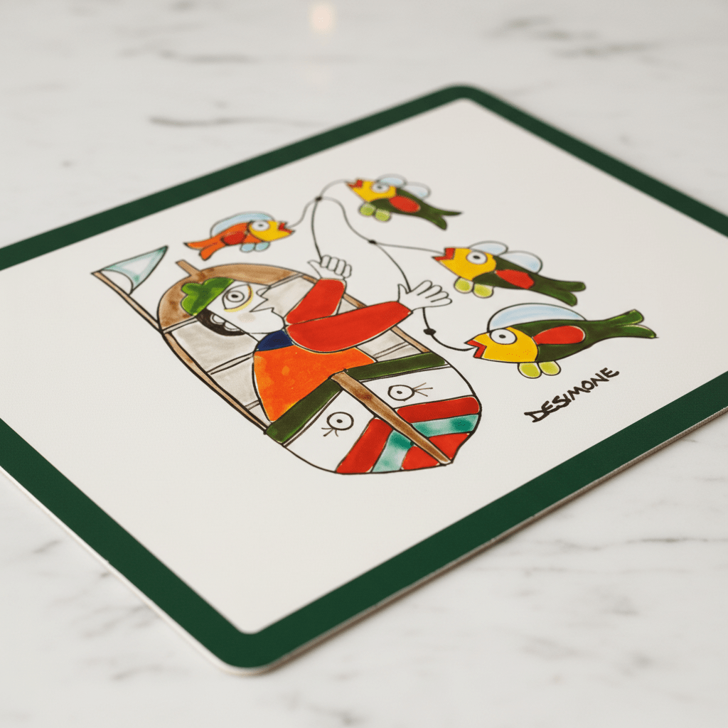 Tovaglietta Americana Pescatore - Sua Maestà Sicilia