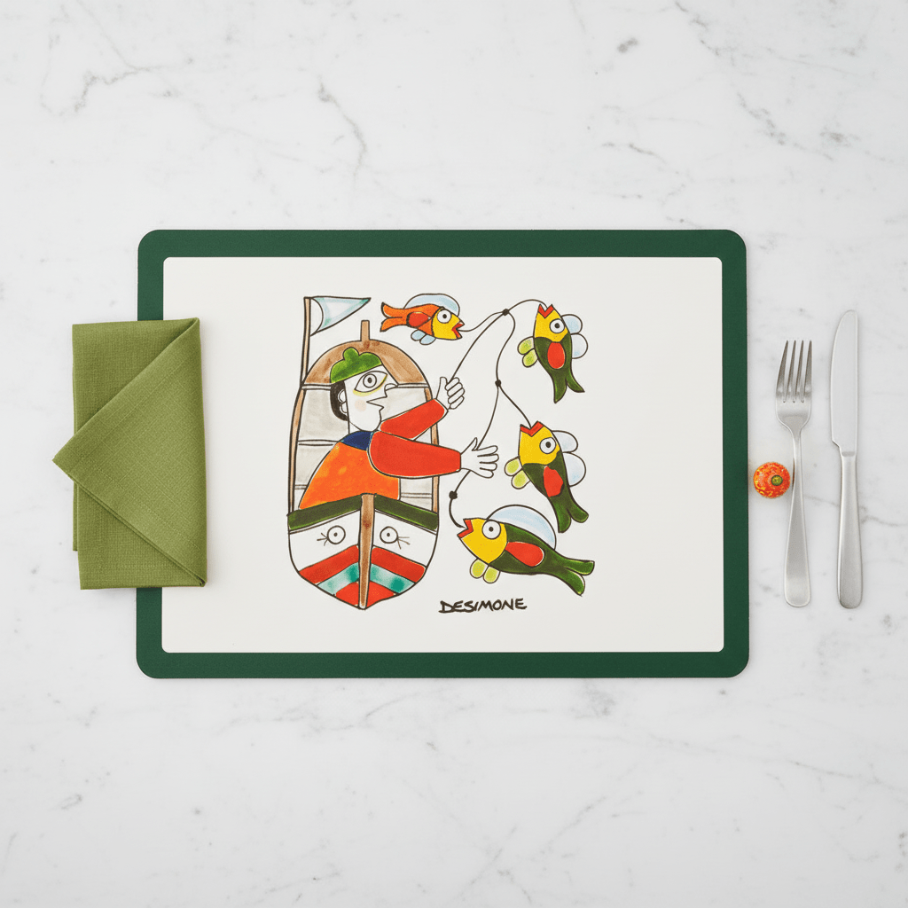 Tovaglietta Americana Pescatore - Sua Maestà Sicilia