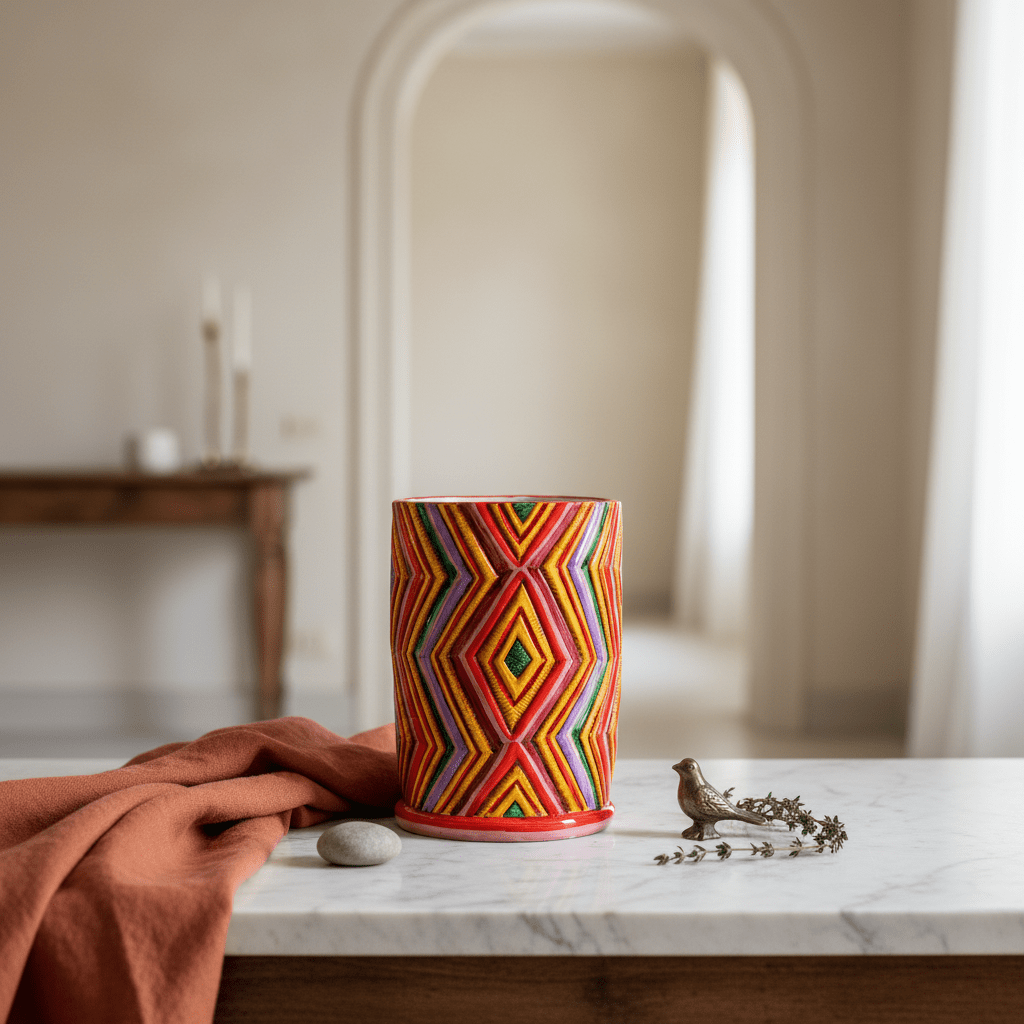 Vaso cilindro Tramonto - Sua Maestà Sicilia