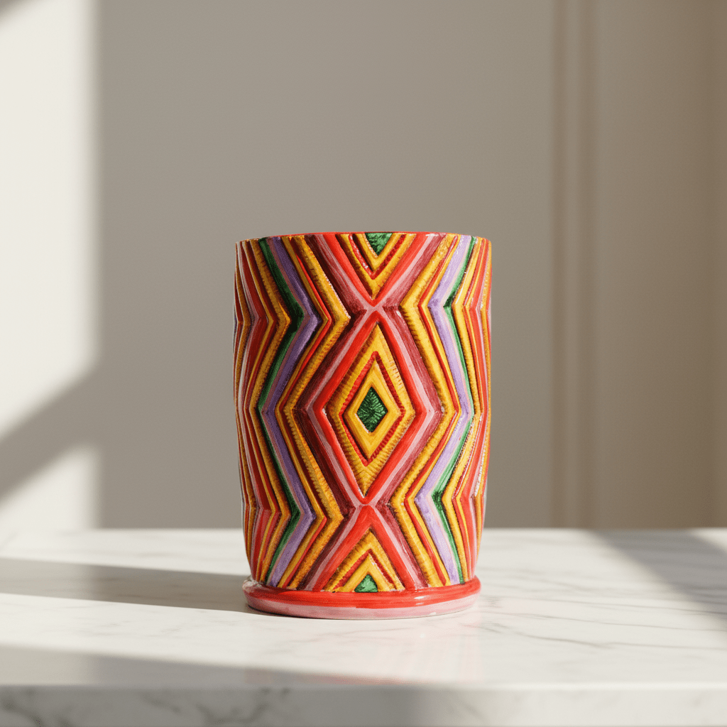 Vaso cilindro Tramonto - Sua Maestà Sicilia