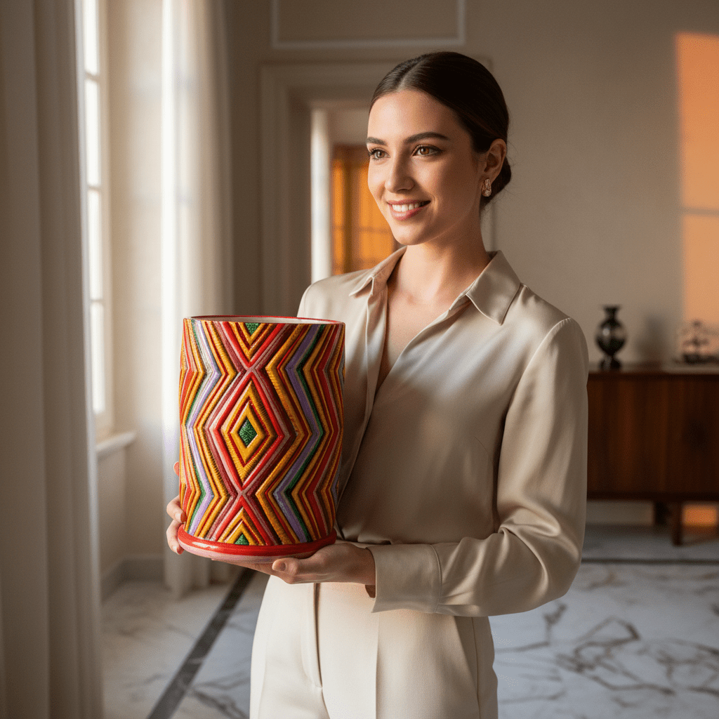 Vaso cilindro Tramonto - Sua Maestà Sicilia