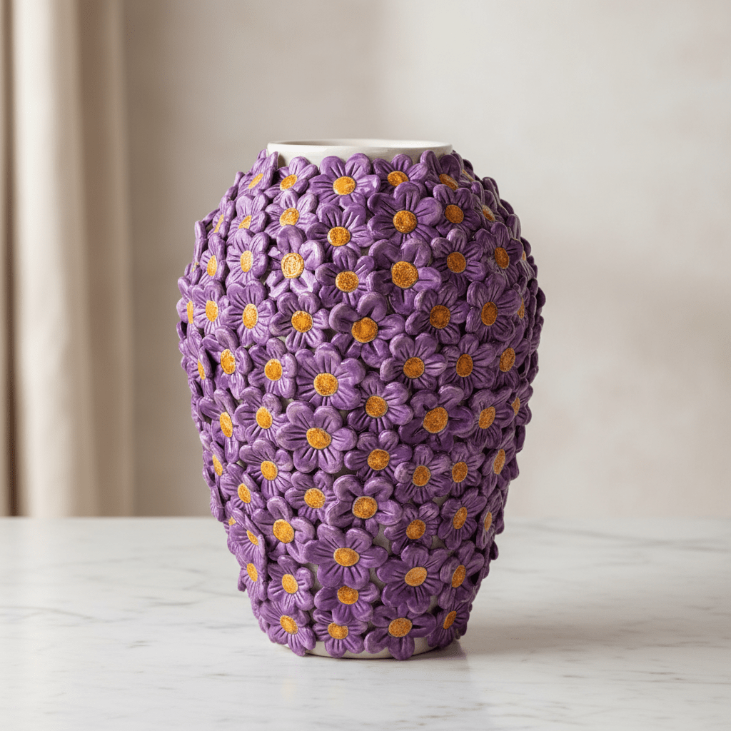 Vaso Margherite Lilla - Sua Maestà Sicilia