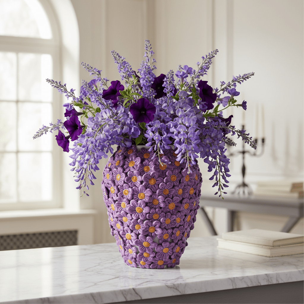 Vaso Margherite Lilla - Sua Maestà Sicilia