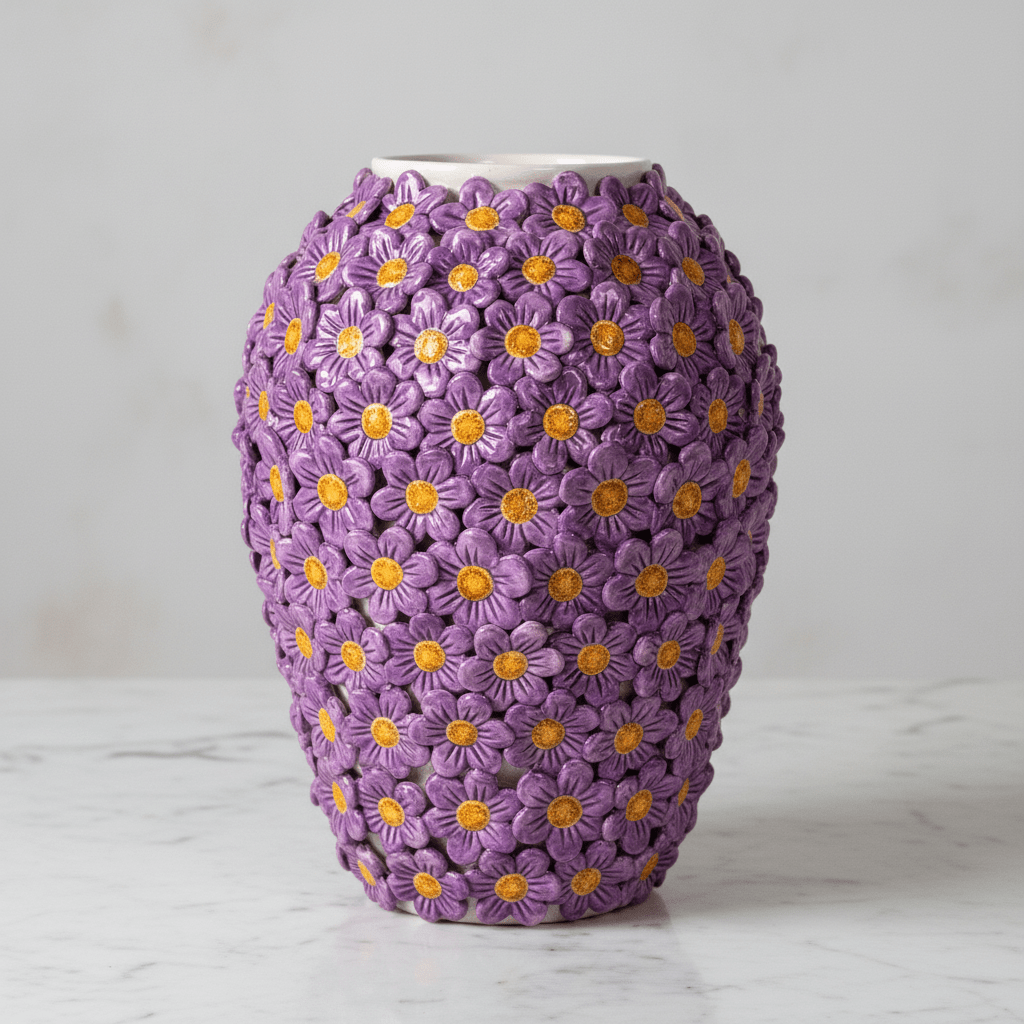 Vaso Margherite Lilla - Sua Maestà Sicilia