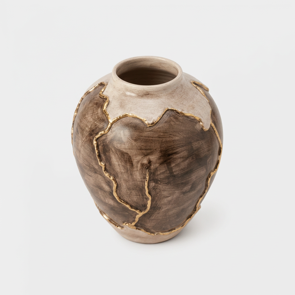 Vaso Ombra Dorata, 2 vista rialzata