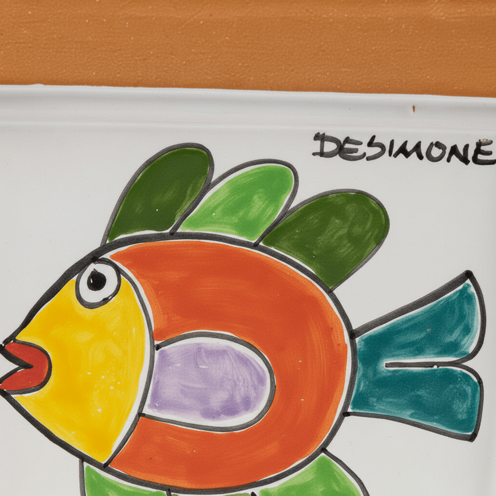 Vaso quadrato porta pianta Pesce - Sua Maestà Sicilia