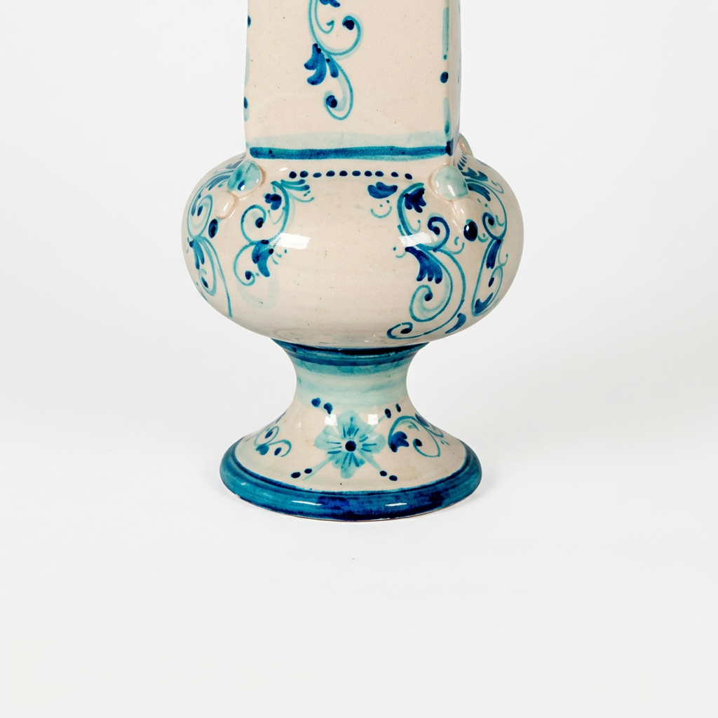 Vaso Quadro, 4 decoro e base