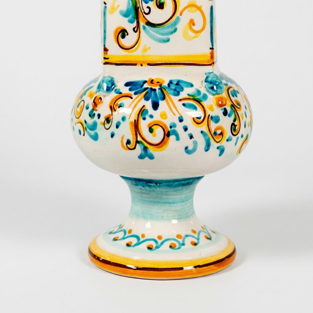 Vaso Quadro barocco, 4 decoro e base