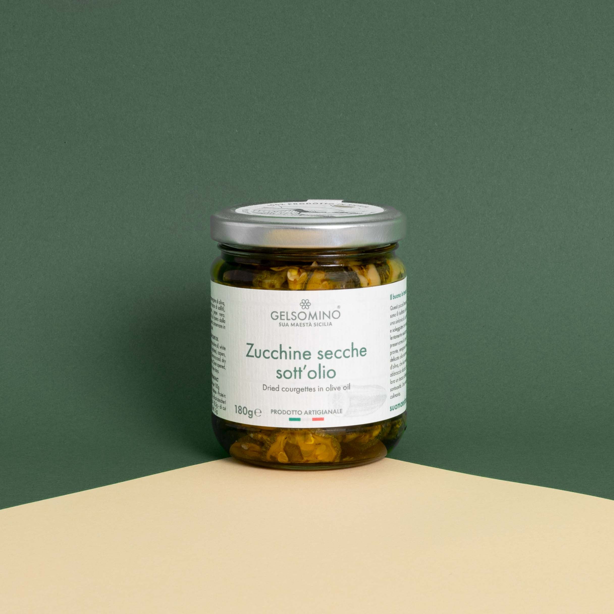 Courgettes séchées à l'huile